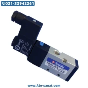 شیر برقی پنوماتیک 3/2 سایز 1/4 کدفنی PU322-02-S