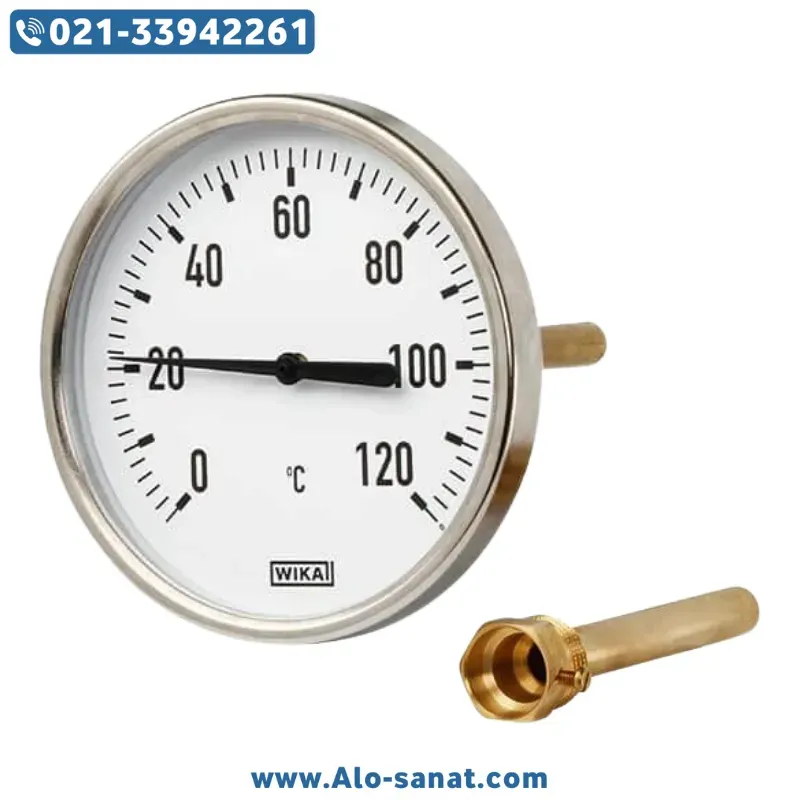 ترمومتر بیمتال ویکا A50 صفحه 6 سانت 0 تا 160 درجه