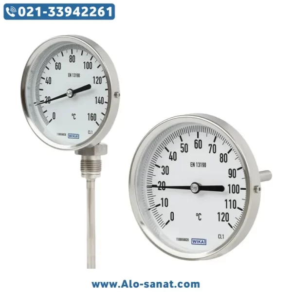 ترمومتر بیمتال ویکا A52 صفحه 10 سانت 0 تا 120 درجه