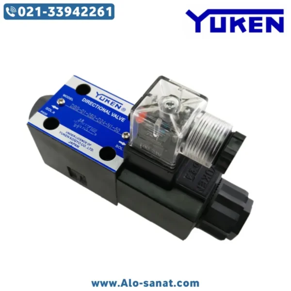 yuken-SG-01-2B3-D24-N1-50 شیر برقی تک بوبین یوکن مدل DSG-01-2B3-D24-N1-50