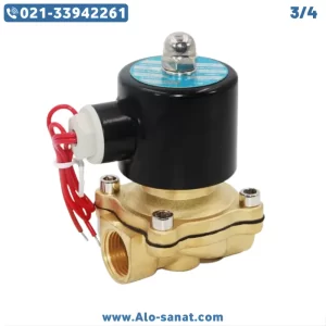شیر برقی آب سایز 3/4 ولتاژ 220 و 24