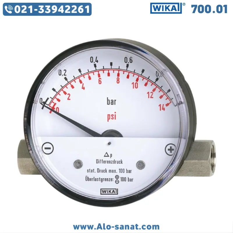 گیج اختلاف فشار ویکا WIKA مدل 700.01