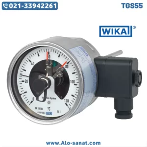 ترمومتر بیمتال ویکا WIKA مدل TGS55 سوئیچ دار