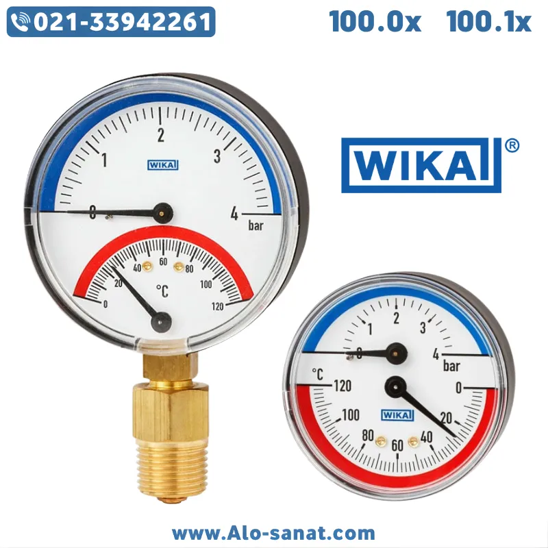 ترمومانومتر ویکا WIKA مدل 100.0x 100.1x