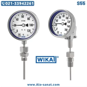 ترمومتر تلسکوپی ویکا WIKA مدل S55 بیمتال