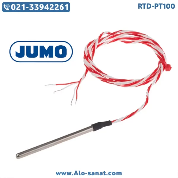 سنسور RTD-PT100 ضد انفجار سر تخت طول ۲۰ سانتیمتر برند Jumo GmbH