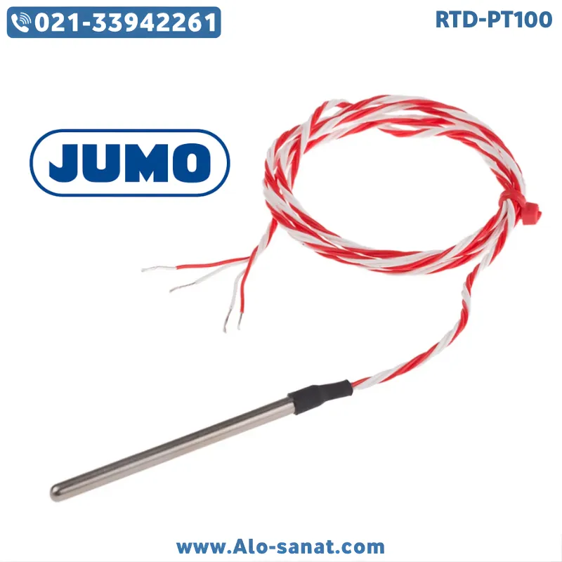 سنسور RTD-PT100 ضد انفجار سر تخت طول ۲۰ سانتیمتر برند Jumo GmbH
