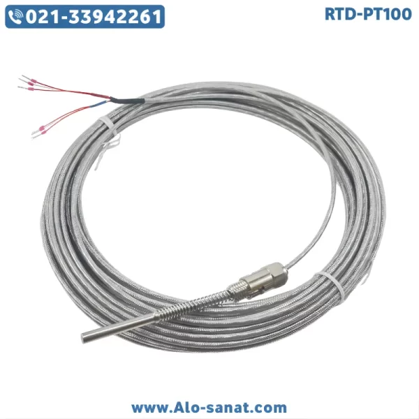 rtd-pt100-wire-6w-scotch-clip سنسور RTD-PT100 سیمی ۶ سیم قطعه اسکوتی