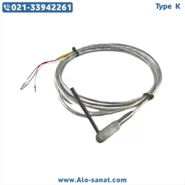 سنسور RTD-PT100 قطر ۲ میلیمتر طول ۱۰ سانتیمتر L شکل سنسور RTD-PT100 قطر ۲ میلیمتر طول ۱۰ سانتیمتر L شکل