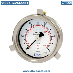 گیج فشار ویکا رنج 0 تا 1.6 بار مدل 232.50.063 اتصال از پشت