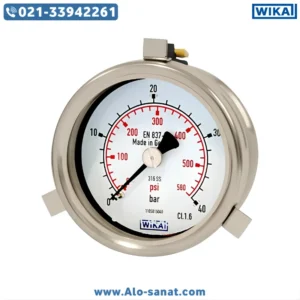 گیج فشار ویکا رنج 0 تا 40 بار مدل 232.50.063 اتصال پشت